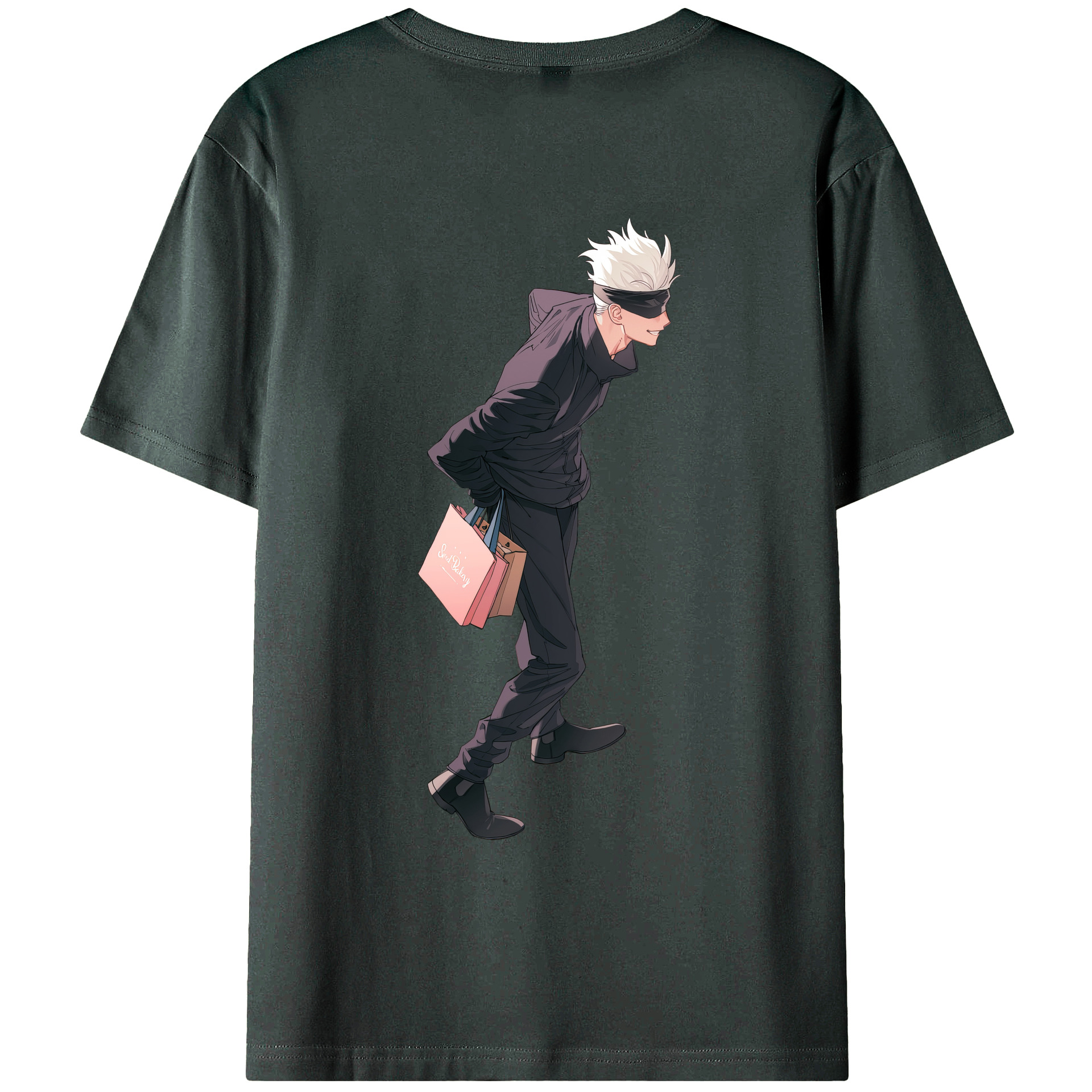 （画像用） 呪術廻戦 Jujutsu Kaisen 綿100％ メンズ半袖Tシャツ（バックプリント） 通気性